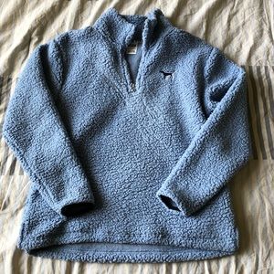 PINK half zip sherpa